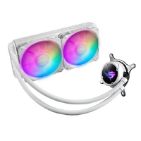 ASUS ROG STRIX LC II 240 ARGB WHITE EDITION All-in-one Liquid CPU Cooler, Dual 120mm RGB Fan, Aura Sync, LGA 1700/1200/1150/1151/1152/1155 AMD AM4/TR4