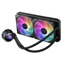 ASUS ROG STRIX LC II 280 ARGB All-in-one Liquid CPU Cooler Aura Sync, Intel®LGA 1150/1151/1155/1156/1200/2066 and AM4/AM5/TR4 Dual ROG 140mm Fan RGB