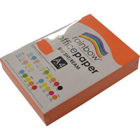 Rainbow A4 Office Paper 80gsm Ream 500 Orange