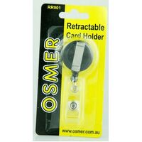 Osmer Badge Holder Rectractable Reel And Strap Clip R9901