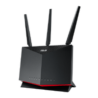 ASUS AX86S WIRELESS DUAL BAND GAMING ROUTER,GbE(4), 2.5G PORT,USB 3.1(2),ANT(4),3YR WTY