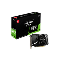 MSI nVidia Geforce RTX 3050 AERO ITX 8G OC Video Card, 1807 MHz Boost Clock, GDDR6, 3x DisplayPort 1.4, 1x HDMI 2.1