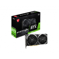 MSI nVidia Geforce RTX 3050 VENTUS 2X 8G OC Video Card, 1807 MHz Boost Clock, GDDR6, PCI-E 4.0, 3x DisplayPort 1.4a, 1x HDMI 2.1