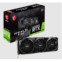 MSI nVidia Geforce RTX 3080 VENTUS 3X PLUS 10G OC rev 2.0 Video Card (LHR)  GDDR6X 1740 MHz Boost Clock ,DisplayPort x 3 (v1.4a) HDMI x 1