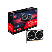 MSI AMD Radeon RX 6500 XT MECH 2X 4G OC Video Card, PCI-E 4.0, 2825 MHz Boost Clock, 2685MHz Game Clock, 1x DisplayPort 1.4, 1x HDMI 2.1