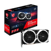 MSI AMD Radeon RX 6750 XT MECH 2X 12G OC Video Card, GDDR6, PCI-E 4.0, 2618 MHz Boost Clock, 2512 MHz Game Clock, 3x DisplayPort 1.4, 1x HDMI