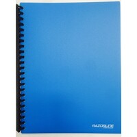 Display Book A4 20 Pocket Refillable Blue 19301 