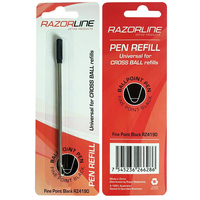 Razorline Pen Refill Cross Compatible Fine Black Each