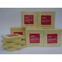 Sticky Notes Yellow 75mm x 75mm Yellow Deli 9052 / Razorline 7300 Pack 12 Pads