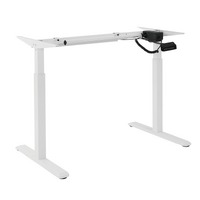 Brateck 2-Stage Single Motor Electric Sit-Stand Desk Frame  (White FRAME only) Suggest Tabletop Size:（1200~1800）x（650~850)mm (LS)