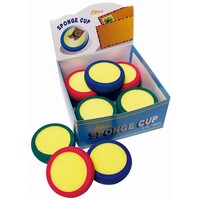 Sponge Moistener Shiny In Rubber Cup Bowl