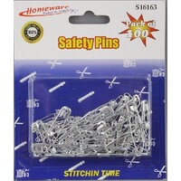 Safety Pins Size 000 Pack 100 Homeware Stitchin Time S16163