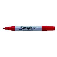 Marker Sharpie Pro Metal Aluminium Bullet Red Box 12