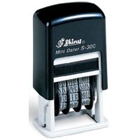 Stamp Shiny Mini Date Self Inking S300 3mm