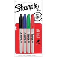 Marker Sharpie Permanent Fine 1.0mm Assorted Card 4