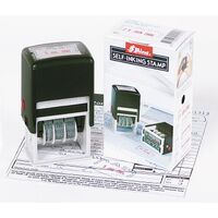 Stamp Shiny Self Inking Daters Paid S401