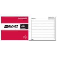 Notebook Plain Ruled Carbonless Impact Duplicate SB313