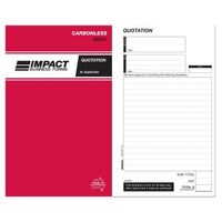 Quotation Book Carbonless Impact 8 x 5 Duplicate SB321