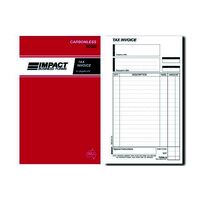 Invoice and Statement Book Carbonless Impact 8 x 5 Duplicate SB322