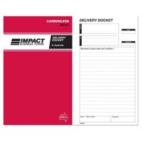 Delivery Docket Book Carbonless Impact 8 x 5 Duplicate SB324 
