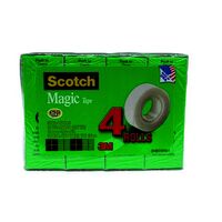 Tape 3M Scotch Magic 810 Multipack 19mm x 25m Pack 4