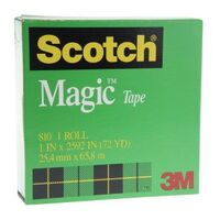 Tape 3M Scotch Magic 810 Refill 25.4mm x 66M 
