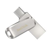 SanDisk 32GB Ultra Dual Drive Luxe USB-C & USB-A Flash Drive Memory Stick 150MB/s USB3.1 Type-C Swivel for Android Smartphones Tablets Macs PCs