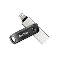 SanDisk 128G iXpand Flash Drive Go SDIx60N USB-A Lightning USB 3.0 Silver password-protect for iPhone & iPad 1 yrs warranty