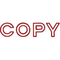 Stamp Shiny SEN0022 Outline Text Red COPY 