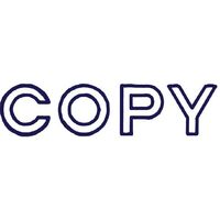 Stamp Shiny SEN0023 Outline Text Blue COPY 