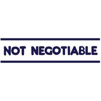 Stamp Shiny Not Negotiable Blue SEN154A3 