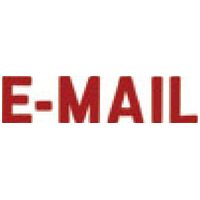 Stamp Shiny SEN9272 Solid Text Red EMAIL 
