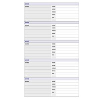 Diary Refill Dayplanner Slimline Organiser Telephone Address SL4002