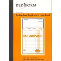 Invoice Book Carbonless Rediform SRB207 2 Part Pack 5