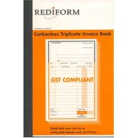 Invoice Book Carbonless Rediform SRB307 3 Part Pack 5