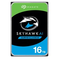 SEAGATE SKYHAWK SURVEILLANCE AI INTERNAL 3.5" SATA DRIVE, 16TB, 6GB/S, 7200RPM, 3YR WTY