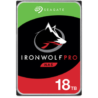 SEAGATE IRONWOLF NAS PRO INTERNAL 3.5" SATA DRIVE, 18TB, 6GB/S, 7200RPM, NEW: ST18000NT001