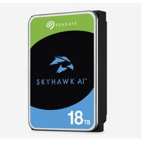 SEAGATE SKYHAWK SURVEILLANCE AI INTERNAL 3.5" SATA DRIVE, 18TB, 6GB/S, 7200RPM, 3YR WTY