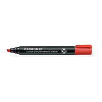 ST Lumo PermMarkr Chs Red Bx10