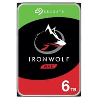 SEAGATE IRONWOLF NAS INTERNAL 3.5" SATA DRIVE, 6TB, 6GB/S, 5400RPM, NEW: ST6000VN006