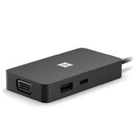 MICROSOFT USB-C TRAVEL HUB USB-C, HDMI, VGA, GbE, USB - RETAIL BOX (BLACK)