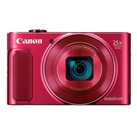 POWERSHOT SX620HS RED, 20.2 MP CMOS SENSOR, DIG!C 4+, 25X OPTICAL ZOOM, WI-FI