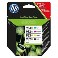 HP 933XL CMY/932XL BLK CRTG COMBO 4-PK 3475 PAGE YIELD