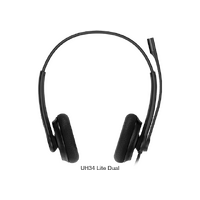Yealink UH34 Lite Dual Ear Wideband Noise Cancelling Microphone - USB Connection, Foam Ear Cushions, Designed for Microsoft Teams