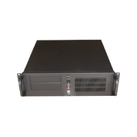 TGC Rack Mountable Server Chassis 3U 450mm, 7x 3.5' Fixed Bays, up to ATX Motherboard, 5x FH PCIe, ATX PSU Required