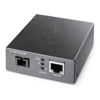 TP-LINK MEDIA CONVERTER, 10/100 RJ45MBPS WDM, 1550NM TX, 1310NM RX, 3YR WTY