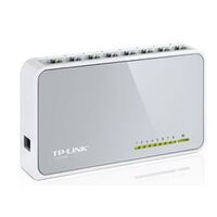 TP-LINK 8-PORT UNMANAGED SWITCH, 10/100(8), WHITE, 3YR