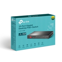 TP-LINK 10-PORT UNMANAGED GIGABIT SWITCH, POE+(8), SFP(1), 5YR