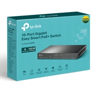 TP-LINK 10-PORT EASY SMART GIGABIT SWITCH, POE+(8), SFP (1), 5YR