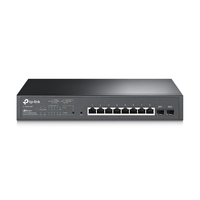 TP-LINK 10-PORT MANAGED GIGABIT SWITCH, POE+(8), SFP(2), 5YR WTY